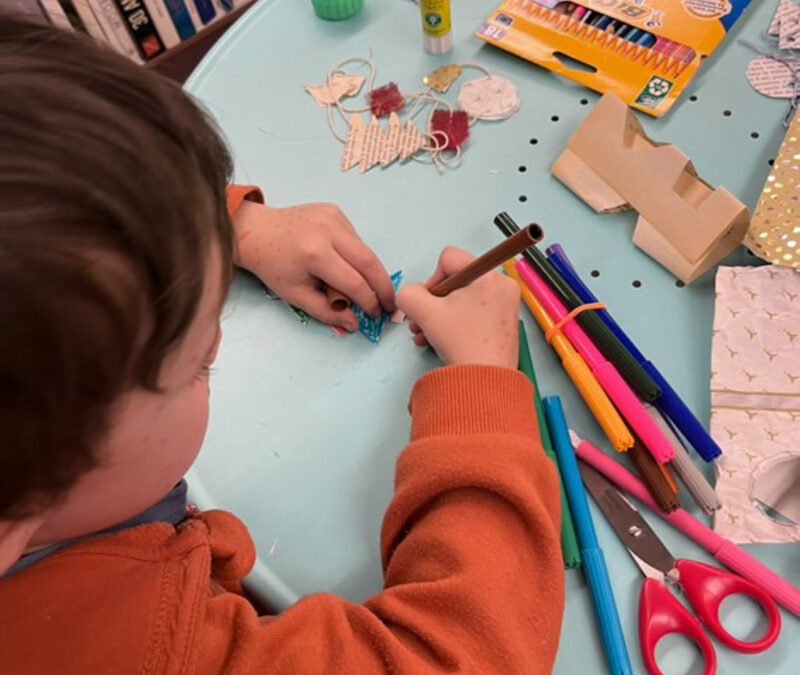 07/12/2024 : atelier confection de décos de Noël pour enfants